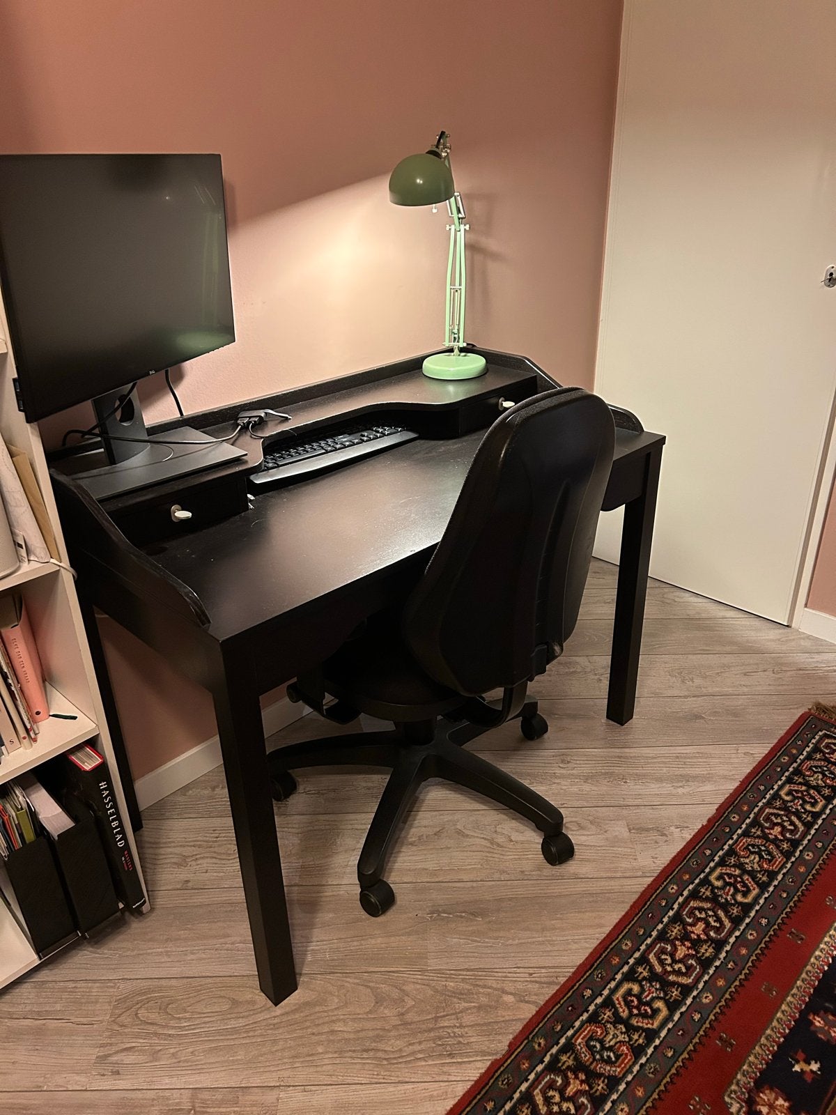 Gustav bureau Ikea, Huis en Inrichting, Ophalen, Zwart, Gebruikt, Computerbureau