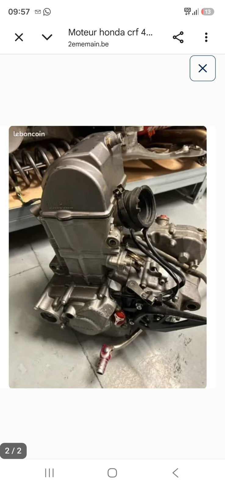 Motor crf450, Ophalen, Nieuw