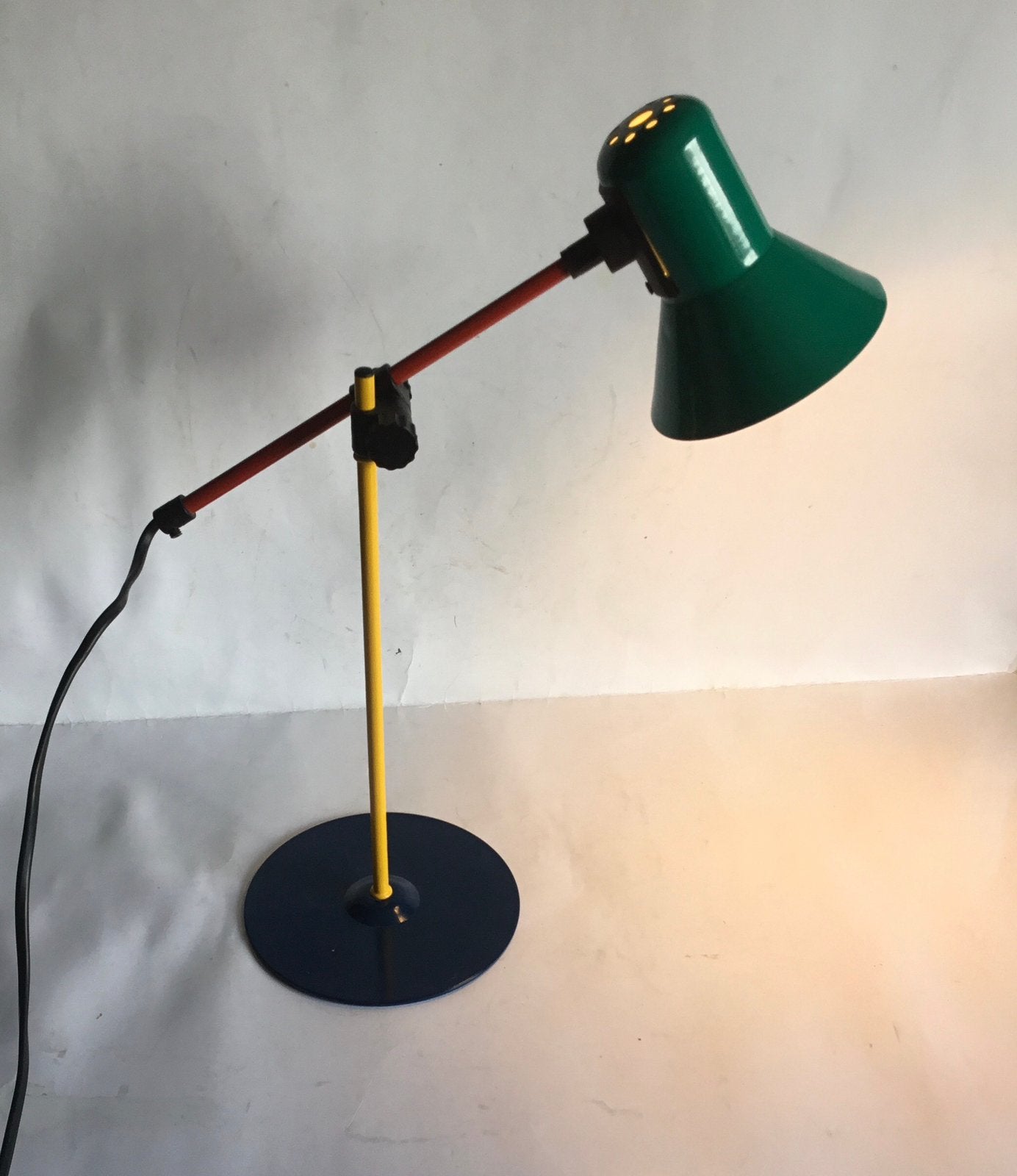 Post Modern Veneta Lumi Italy bureaulamp 1980, Ophalen of Verzenden