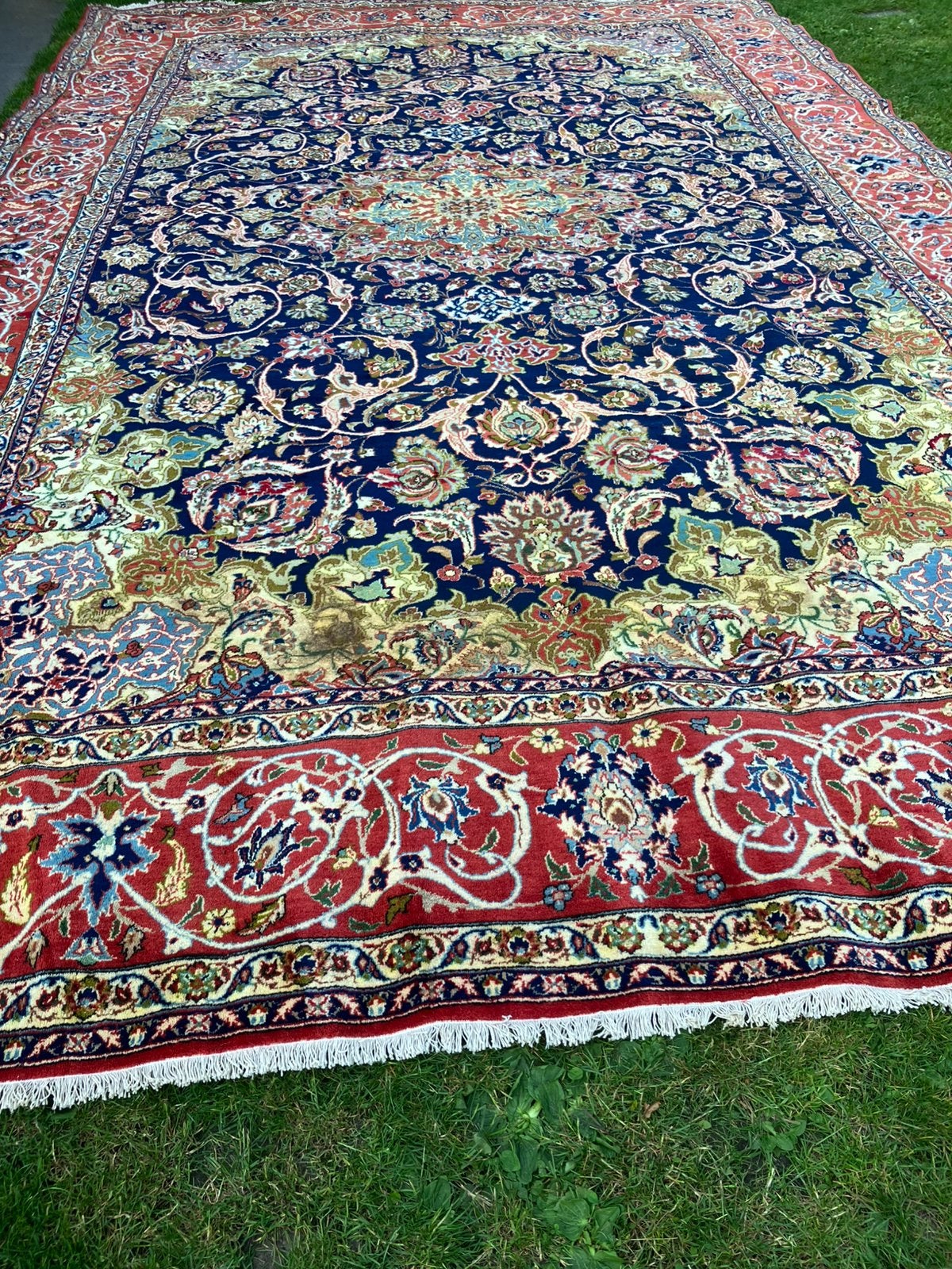 Turks kleed met Perzisch patroon, Ophalen, 200 cm of meer, Crème, Zo goed als nieuw