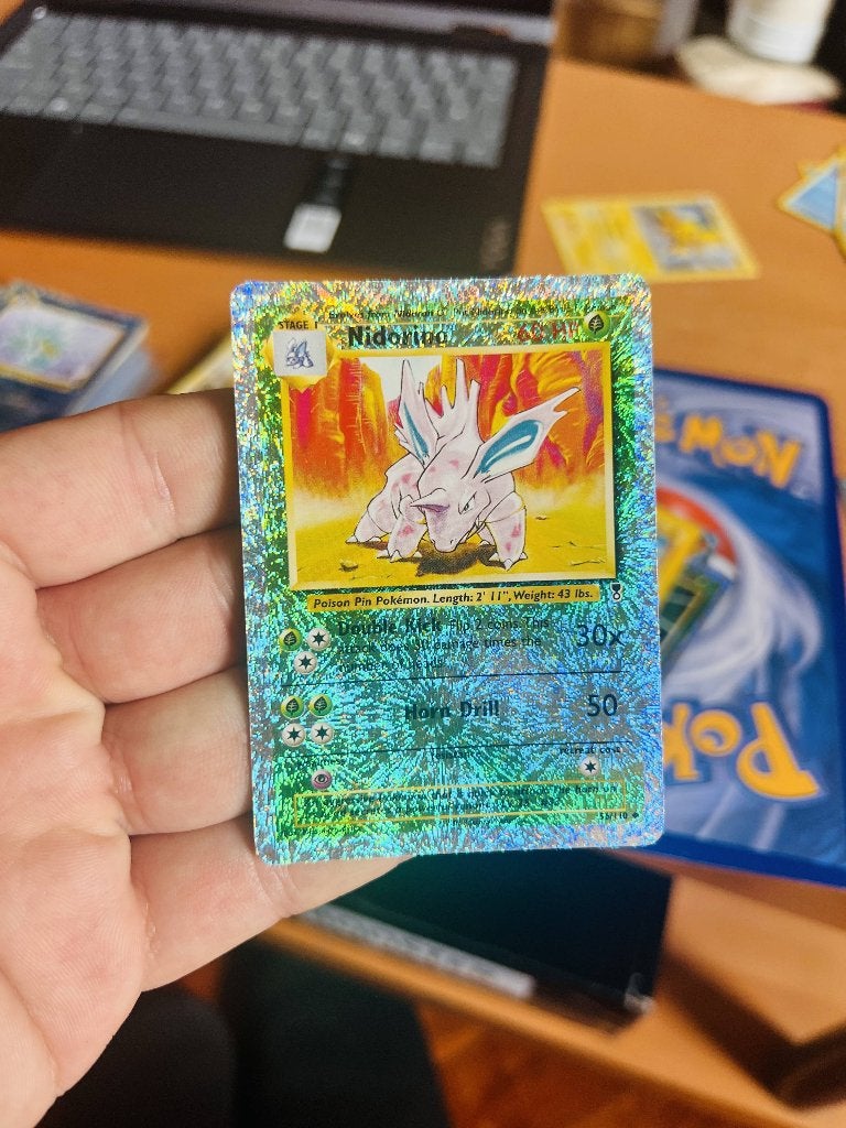 Nidorino 56/110 Reverse Holo Legendary Pokemon, Verzenden, Zo goed als nieuw, Losse kaart, Foil
