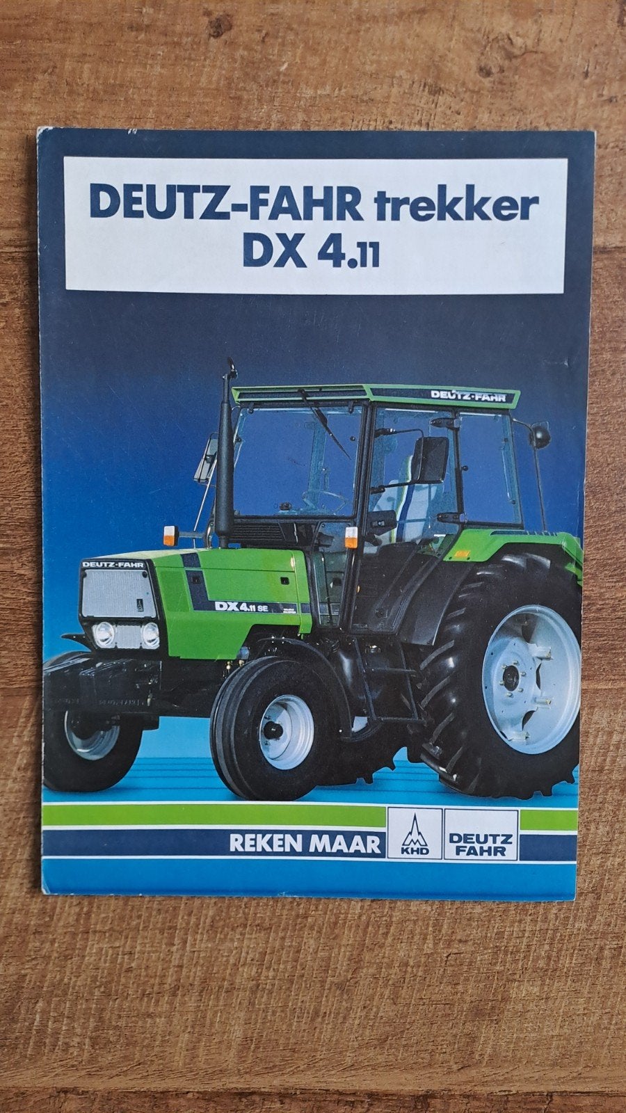 folder DEUTZ FAHR DX 4.11 trekker, tractor, Ophalen of Verzenden, Zo goed als nieuw, Folder