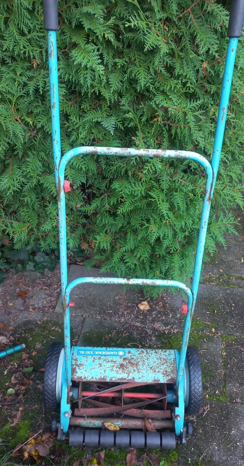 gratis grasmaaier, Ophalen, Gebruikt