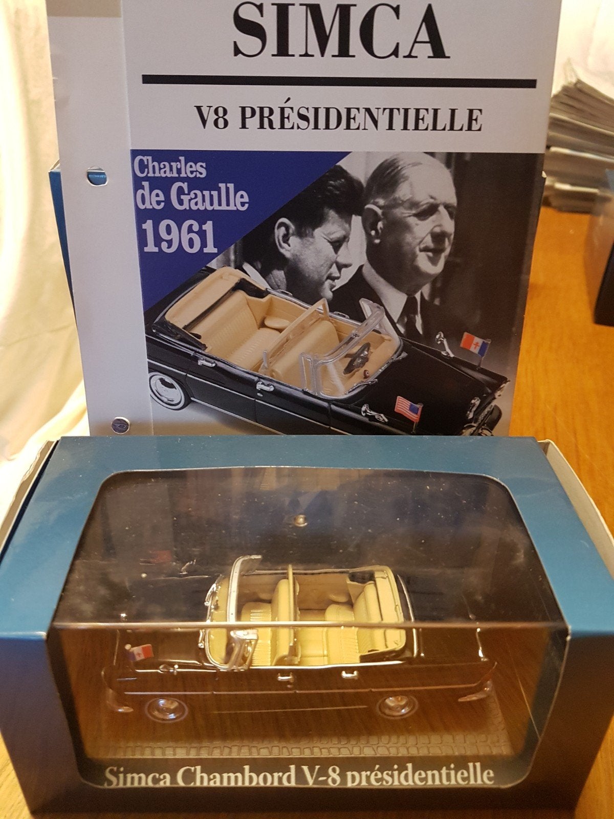 simca V8 Presidential charles de gaulle 1961 boekje, Ophalen of Verzenden, Zo goed als nieuw, Auto, Overige merken