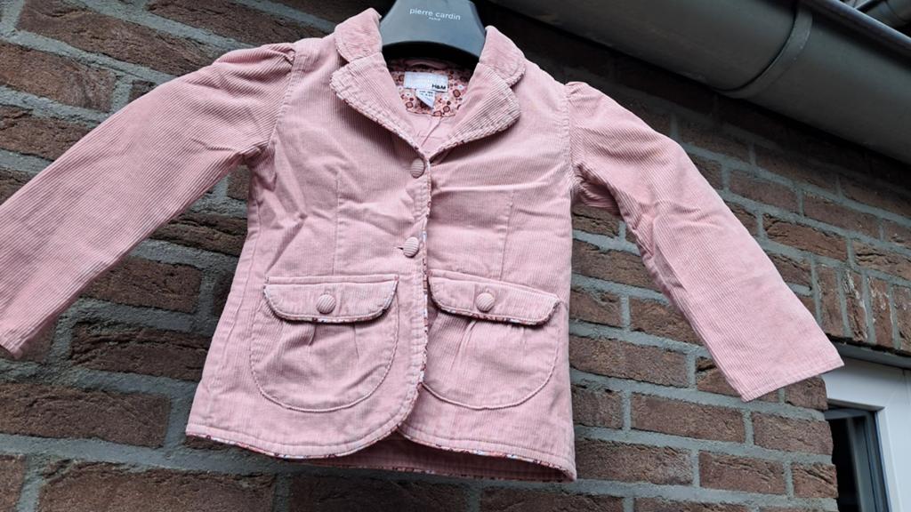Roze babyrib colbert van de H&M maat 104, Kinderen en Baby's, Kinderkleding | Maat 104, Ophalen of Verzenden, H&M, Meisje, Jurk of Rok
