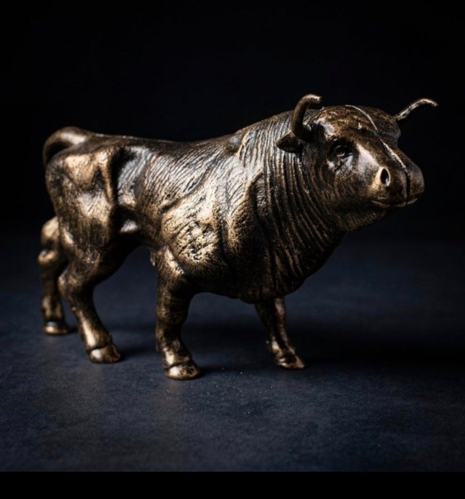 Spaarpot gietijzer stier, Ophalen of Verzenden, Zo goed als nieuw, Overige materialen, Dier