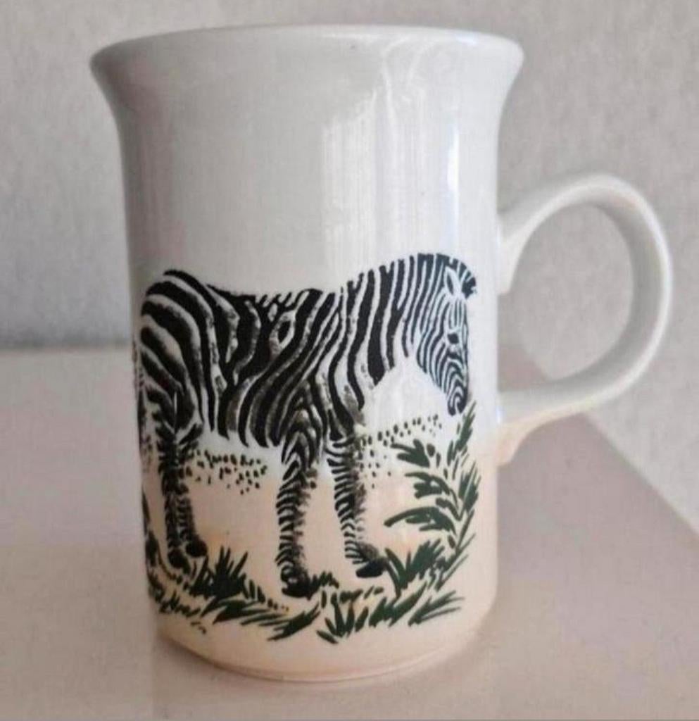 Beker Churchill England met Zebra's, Ophalen of Verzenden, Zo goed als nieuw, Overige stijlen, Kop(pen) en/of Schotel(s)