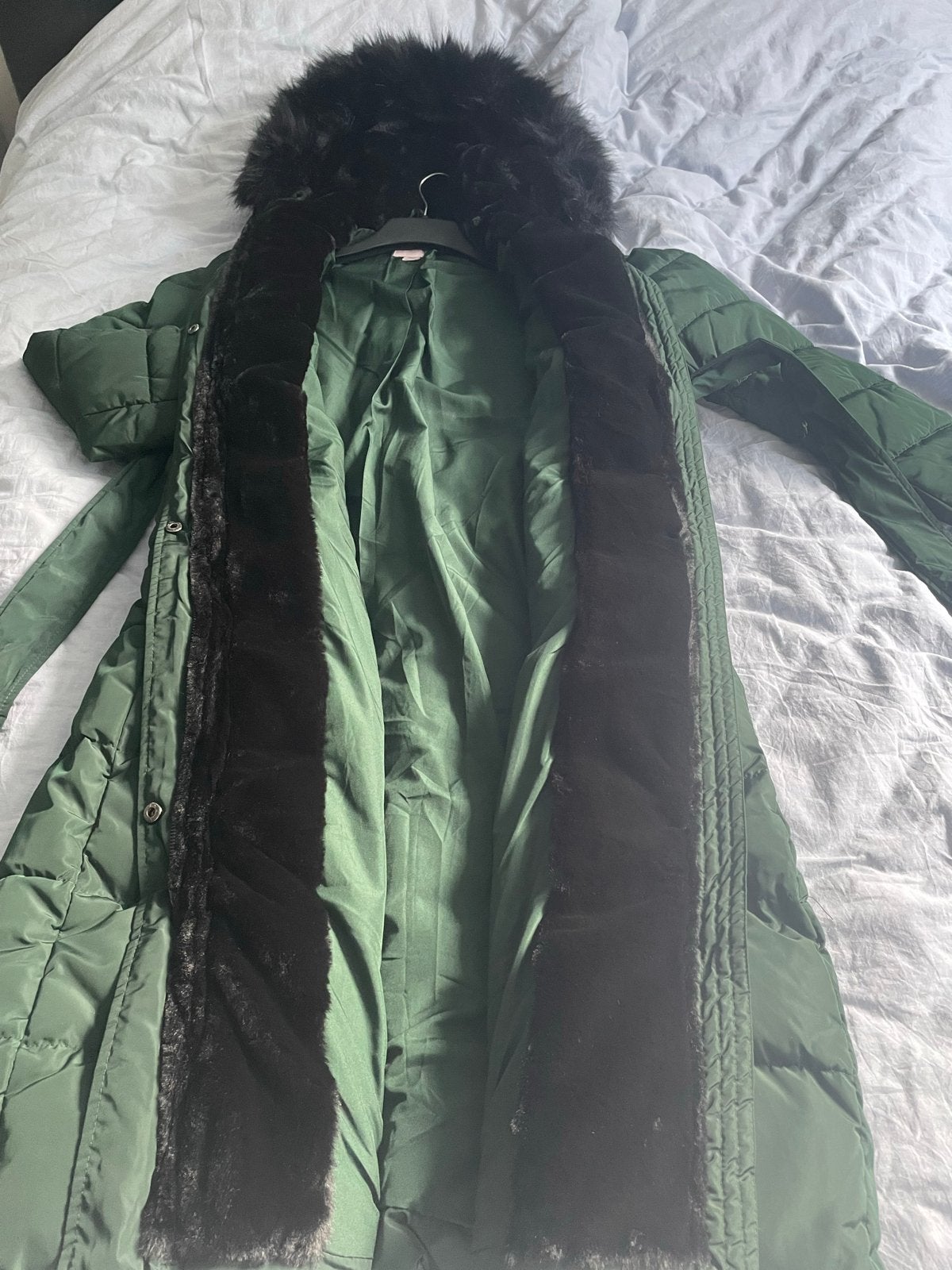 Prachtige Lange Anna field winterjas 42/44, Kleding | Dames, Ophalen, Zo goed als nieuw, Maat 42/44 (L), Groen