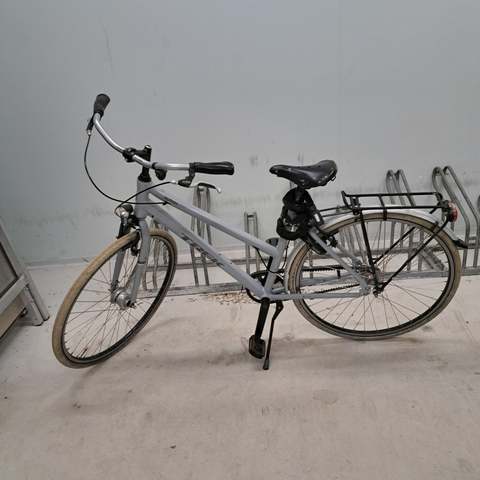 Trek fiets met SRAM Automatix en bagagedrager, Gebruikt, Velgrem, Versnellingen, 53 tot 57 cm