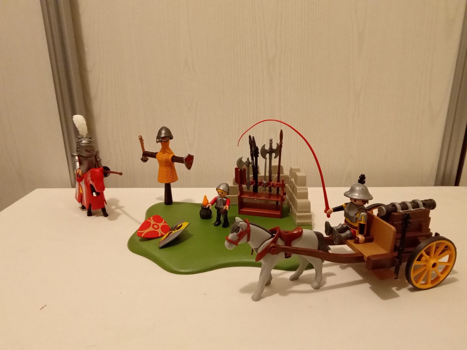 Playmobil 5168 toernooiveld en kanon transport compleet., Ophalen of Verzenden, Zo goed als nieuw, Complete set