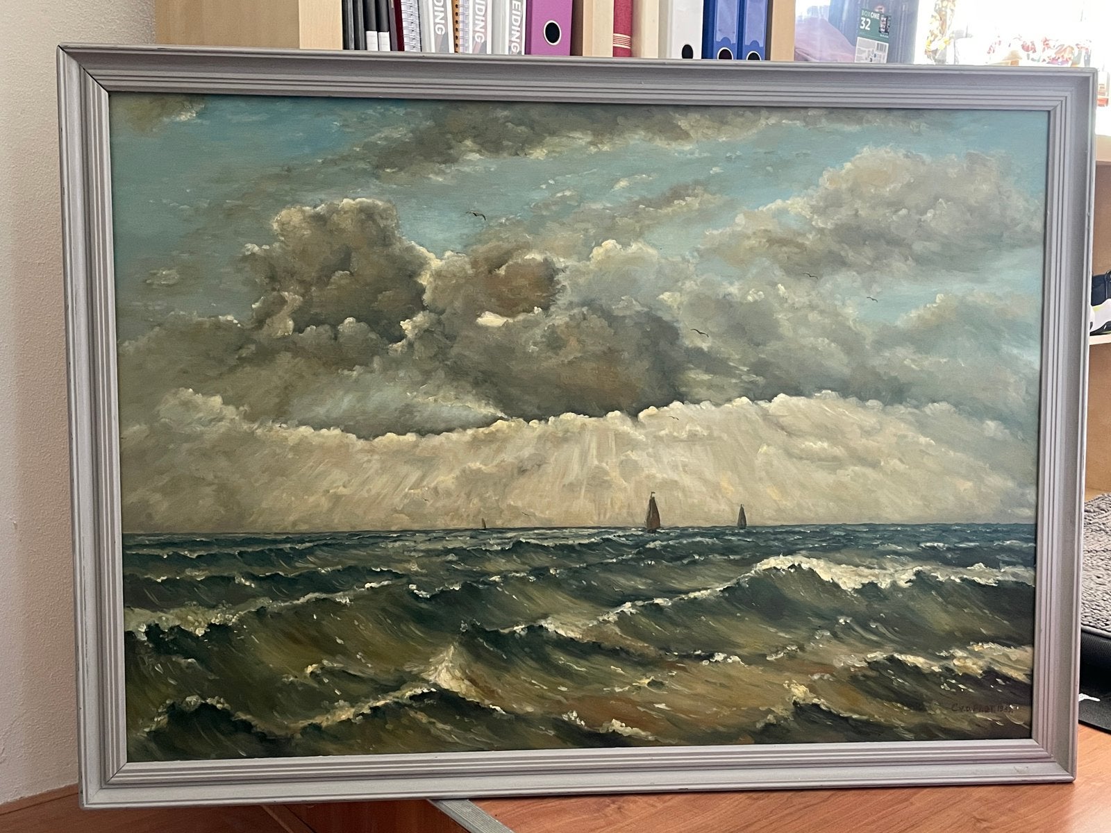 Zeegezicht Cor v/d Padt, Antiek en Kunst, Ophalen