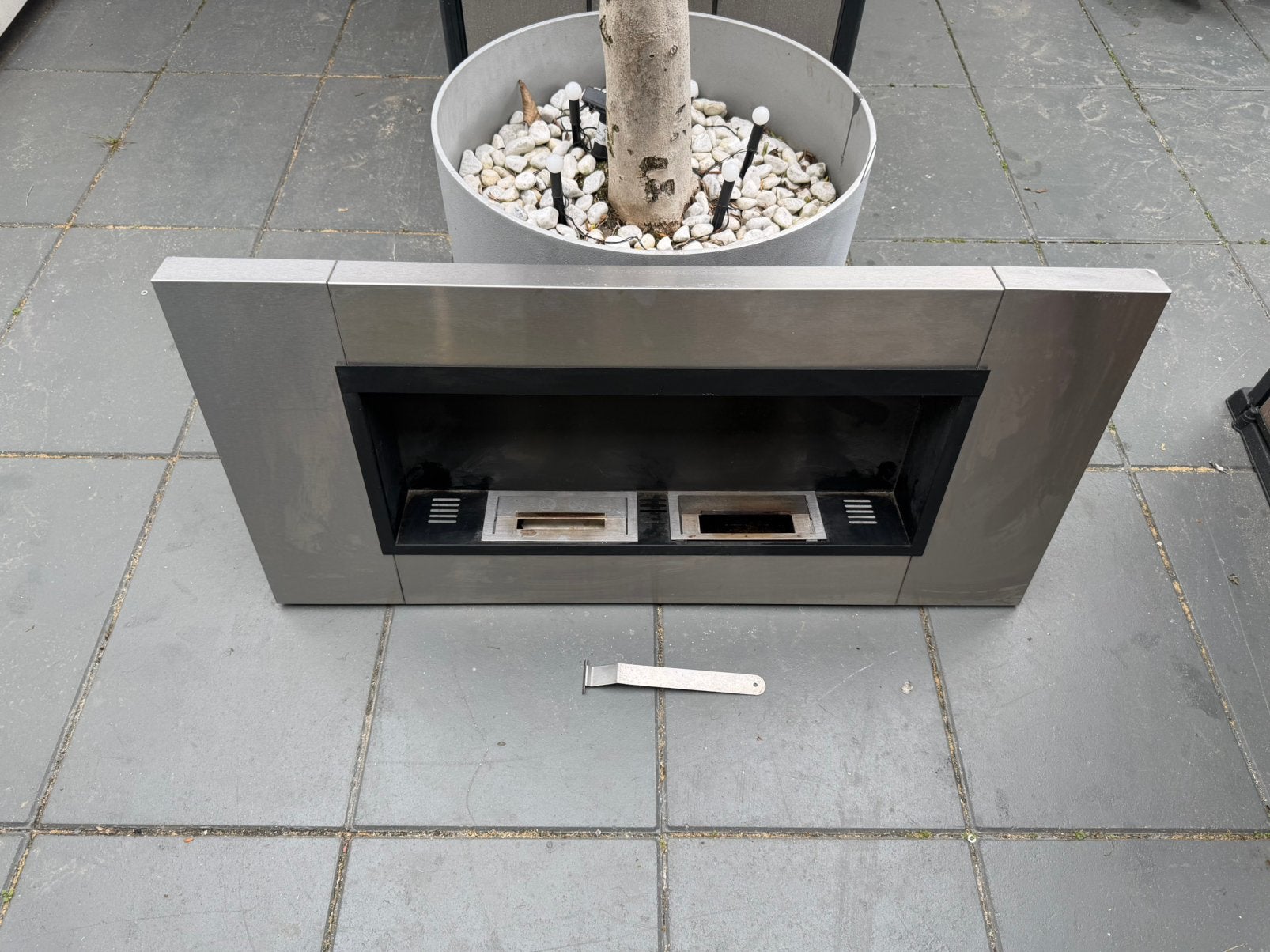 Bio Ethanol Haard Sfeerhaard Dubbele Brander, Ophalen, Zo goed als nieuw