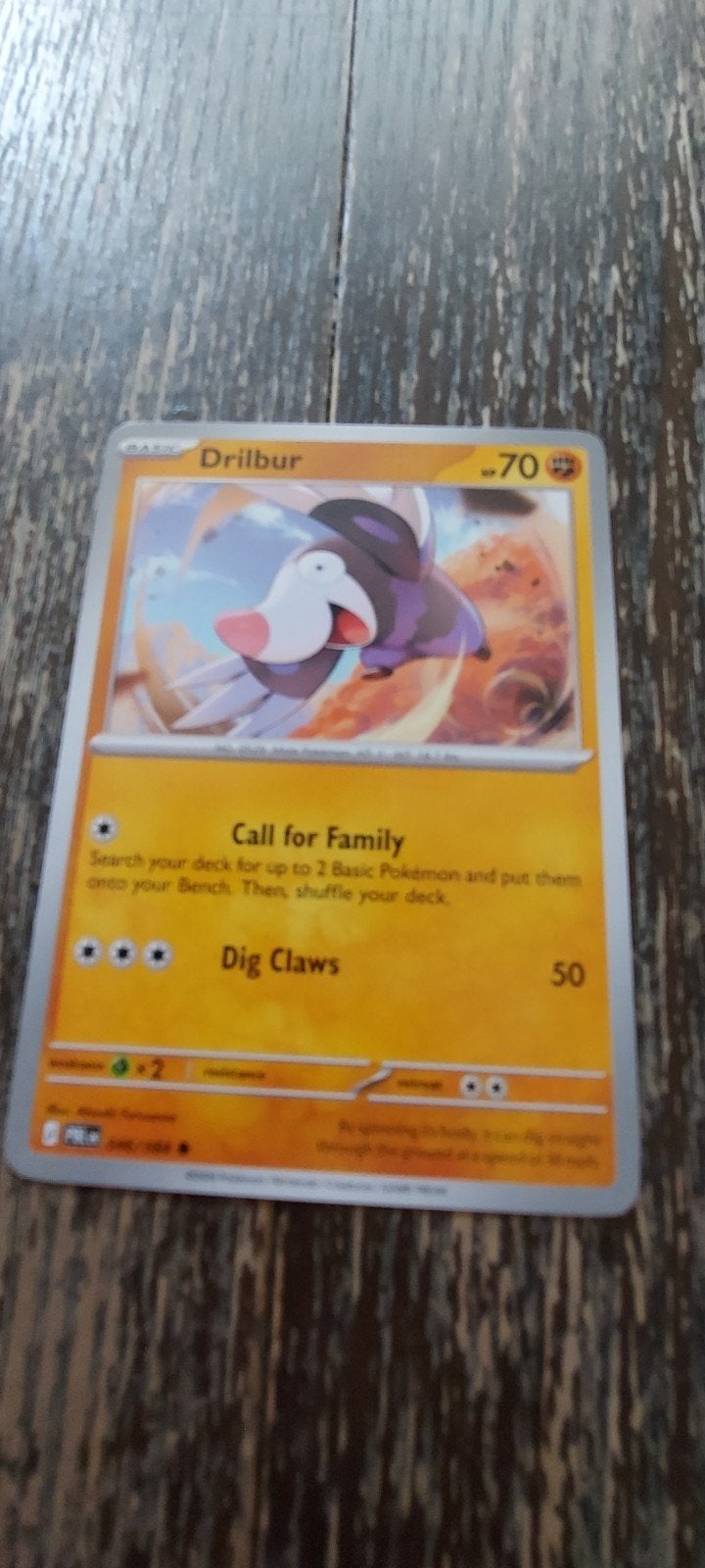 Pokémon Pitch Black Drilbur 046/084 NM, Ophalen of Verzenden, Zo goed als nieuw, Losse kaart
