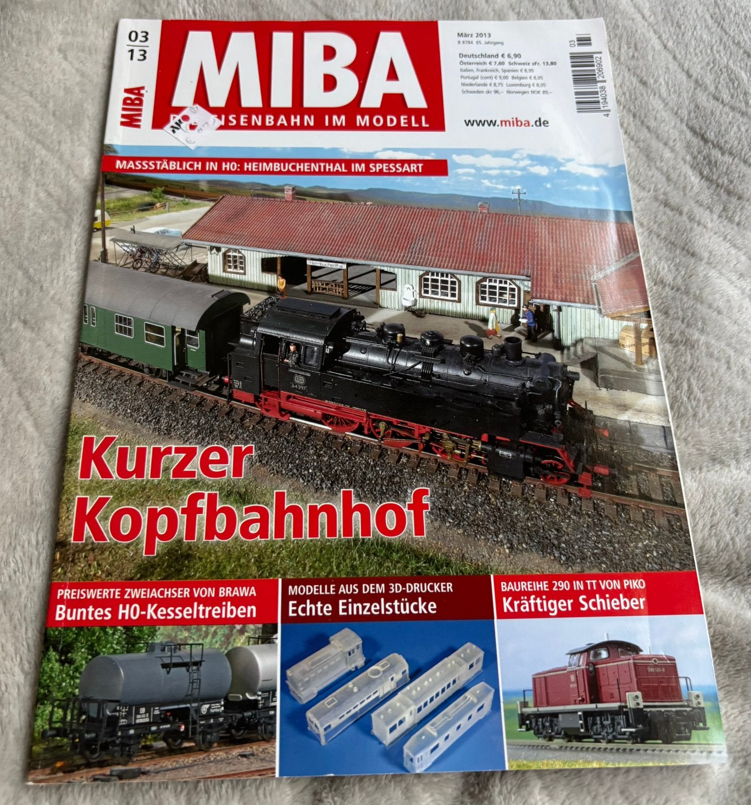 MIBA Modeltreinen magazine 2013. Duits, Overige merken, Gelijkstroom of Wisselstroom, Zo goed als nieuw, Boek, Tijdschrift of Catalogus