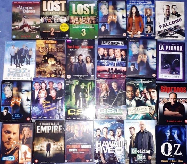 SALE OZ,Twentyfour, PrisonBreak, Lost,Breaking Bad, Colditz, Cd's en Dvd's, Dvd's | Tv en Series, Alle leeftijden, Boxset, Ophalen of Verzenden