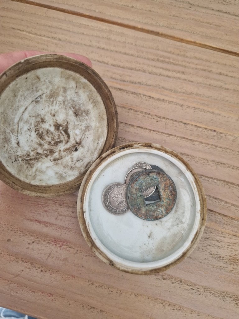 Oud porseleinen potje, Ophalen of Verzenden