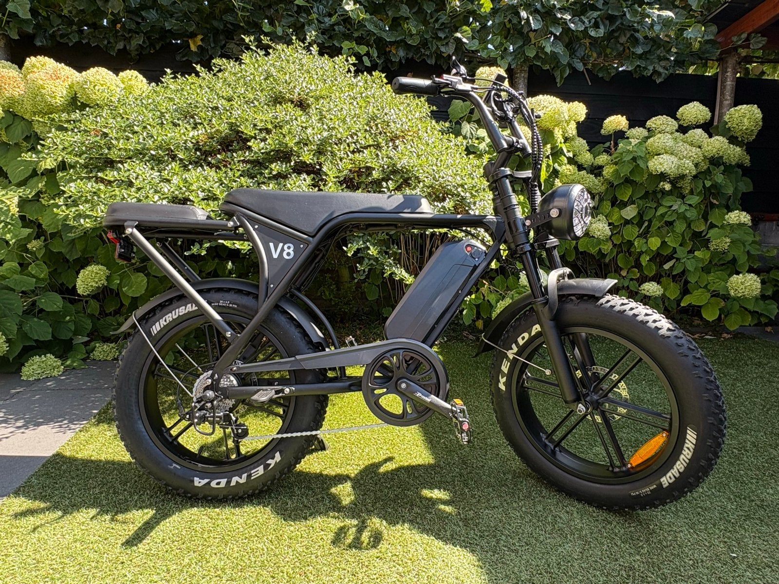 Fatebike V8 Fatbike E-bike - 61km, Fietsen en Brommers, Elektrische fietsen, Zo goed als nieuw, 59 cm of meer, 50 km per accu of meer