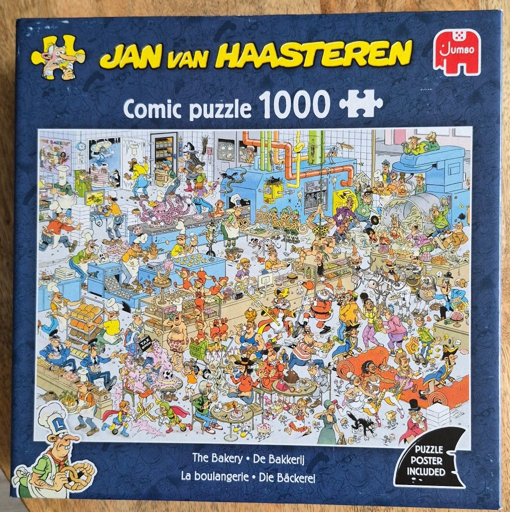 Jan van Haasteren De Bakkerij  Puzzel 1000 stuks, Hobby en Vrije tijd, Denksport en Puzzels, Ophalen, 500 t/m 1500 stukjes, Zo goed als nieuw