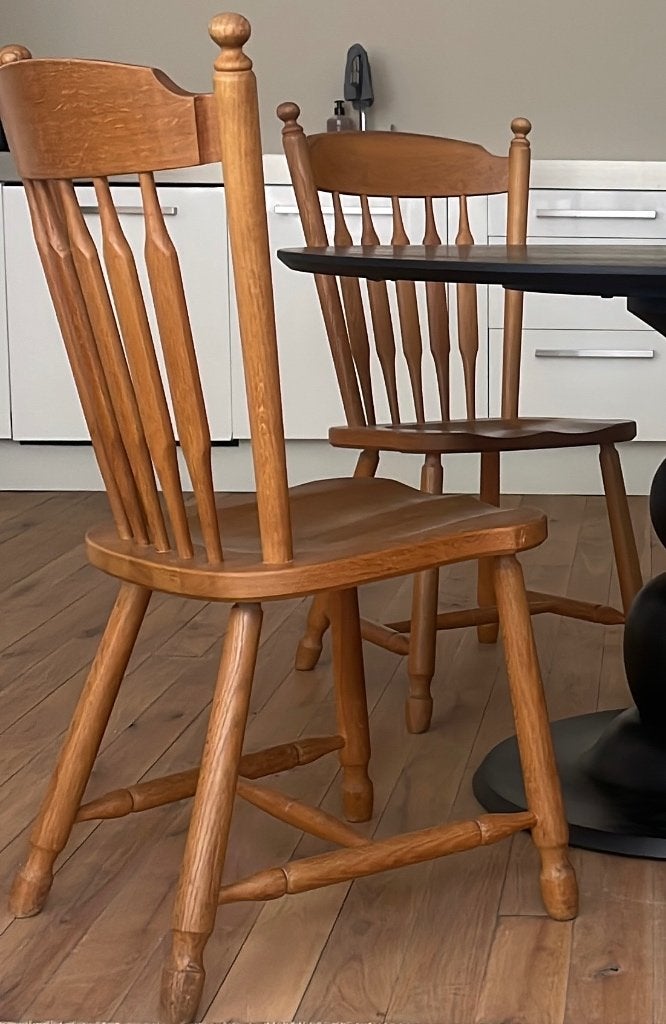 4x Eettafel stoelen (Set), Huis en Inrichting, Ophalen, Gebruikt, Bruin, Klassiek