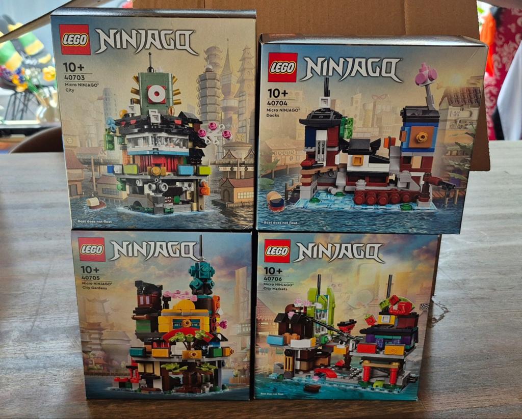 Lego Ninjago 40703, 40704, 40705, 40706 Nieuw in doos, Ongeopend/sealed, Lego, Nieuw, Ophalen of Verzenden