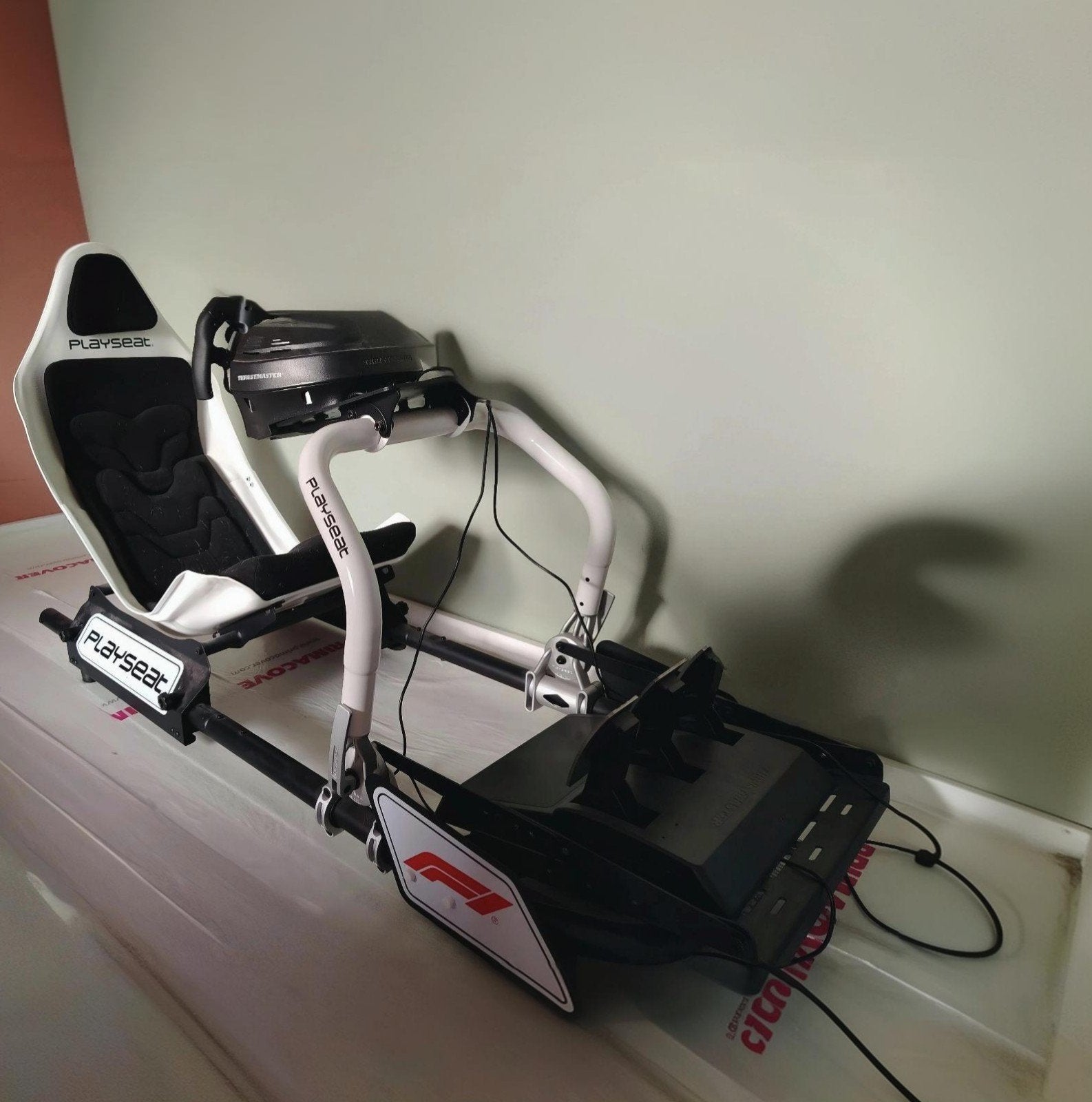 Playseat F1 met Thrustmaster T300RS racestuur, Ophalen, Racestoel, Gebruikt, Force feedback