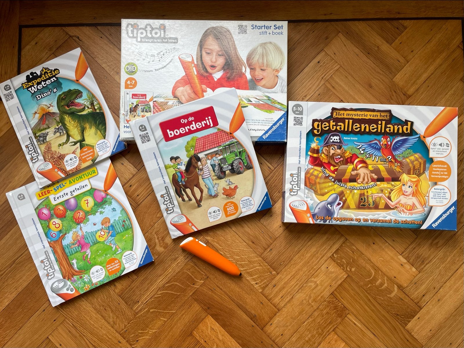 Tiptoi Set met Stift, Boeken en Gezelschapsspel, Ophalen of Verzenden, Zo goed als nieuw, Taal en Lezen
