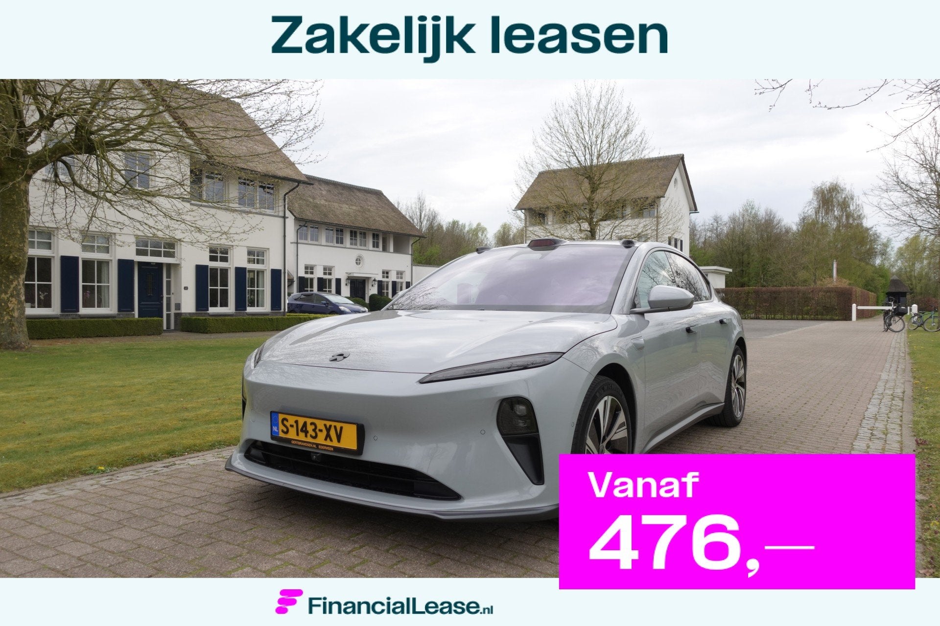 NIO ET5 75KW | Trekhaak | Autopilot | 360 Camera | Massage, 12 maanden, Gebruikt, 451 km, Leder en Stof