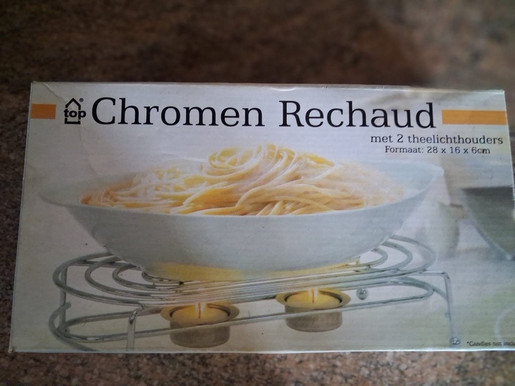 Rechaud met 2 theelichthouders., Ophalen of Verzenden, Nieuw