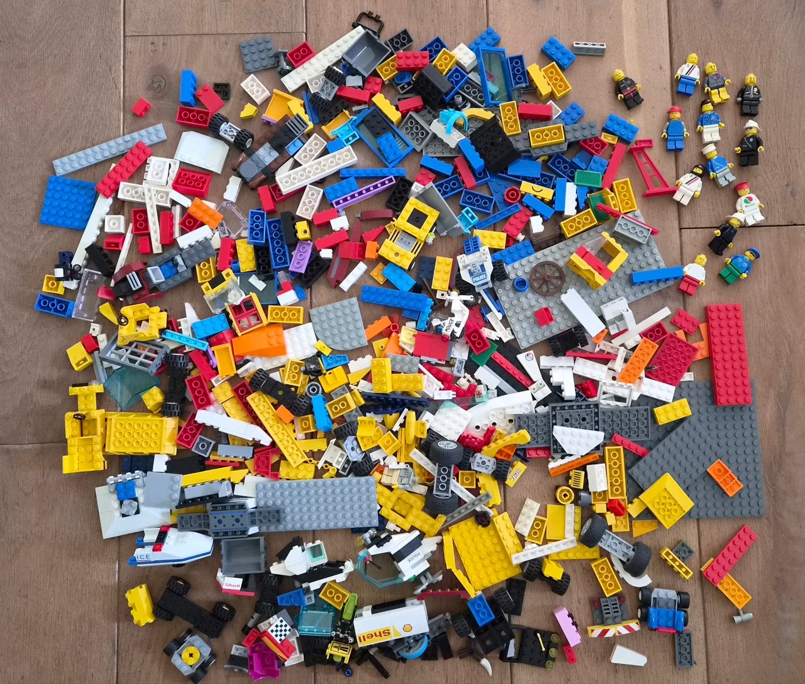 Grote partij lego diverse bouwblokken en figuren, Ophalen of Verzenden, Gebruikt