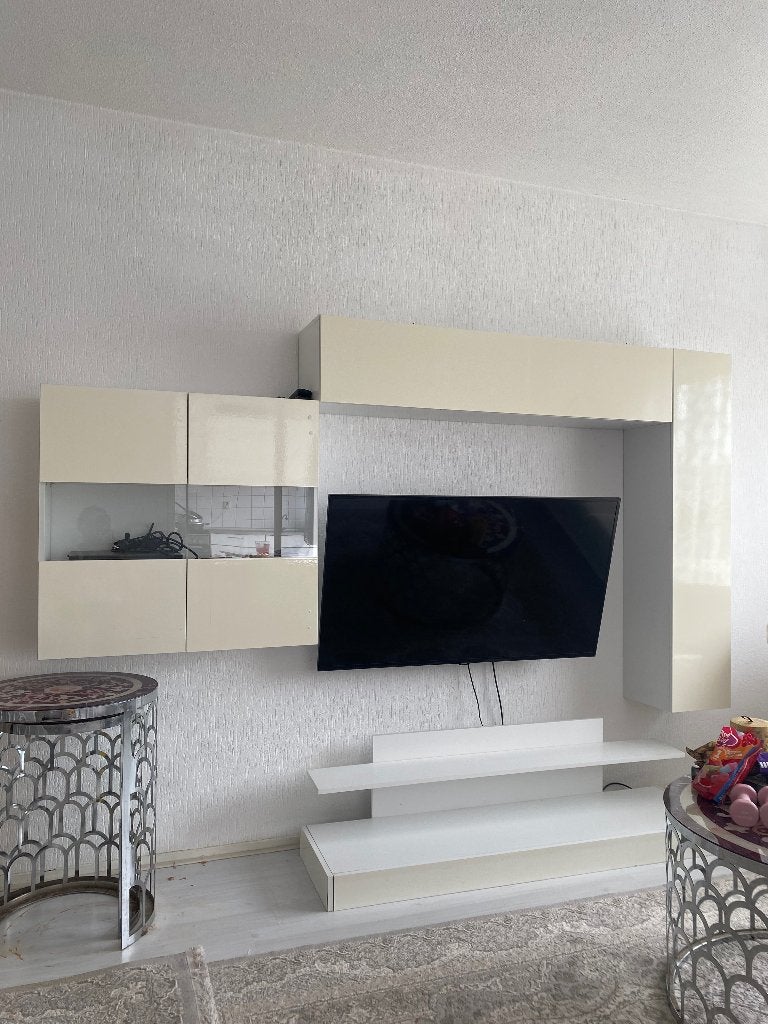TV meubel, Ophalen, Minder dan 100 cm, 25 tot 50 cm, Glas