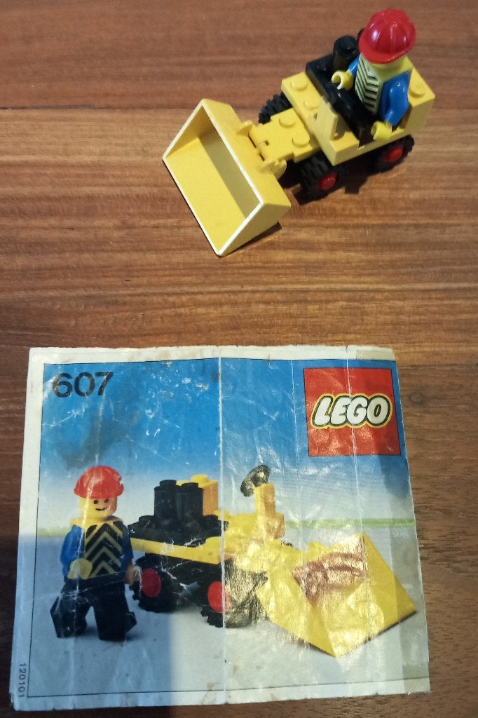 lego 607-1 lego classic city, minilader (1979), Ophalen of Verzenden, Inclusief instructies, Complete set, City