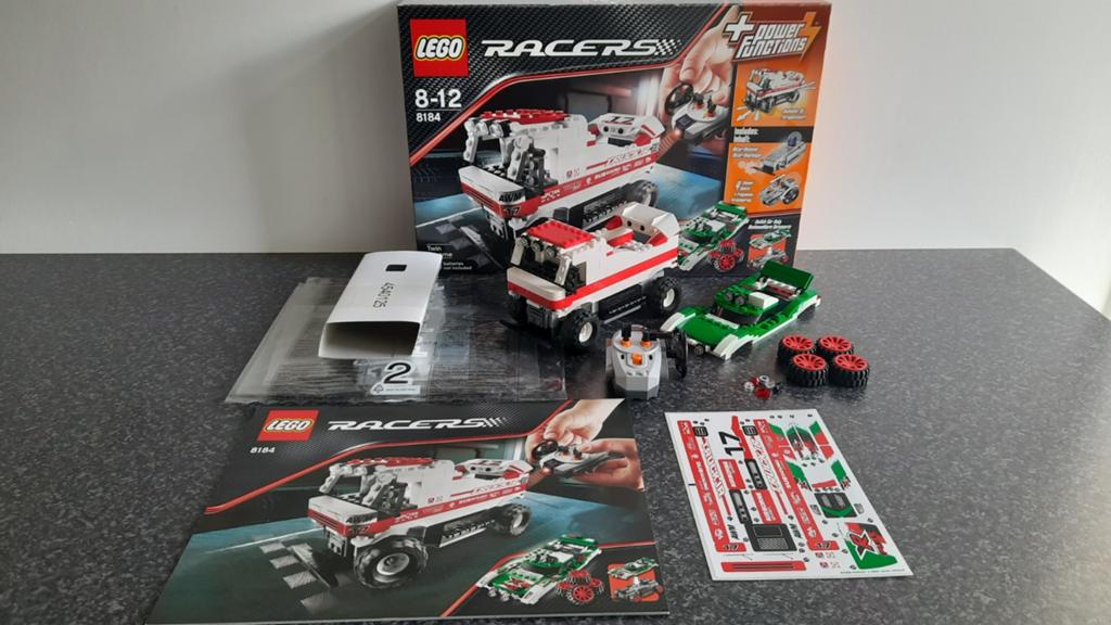 Lego Racers 8184 Twin X-treme RC (incl. doos en stickers), Lego, Compleet, Ophalen of Verzenden, Zo goed als nieuw