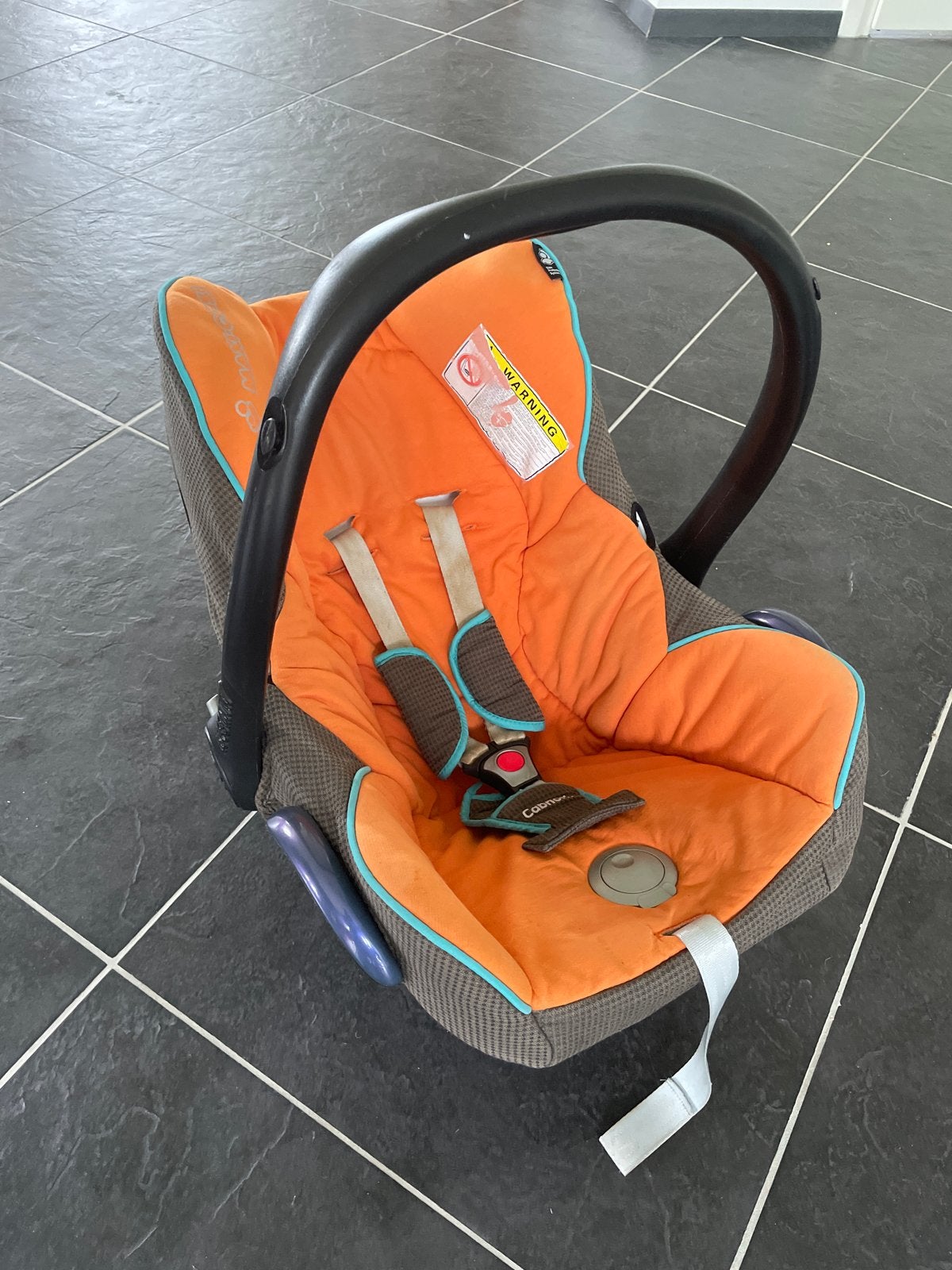 Maxi-Cosi Cabriofix autostoel - Oranje/Grijs, Ophalen, 0 t/m 13 kg, Maxi-Cosi, Gebruikt