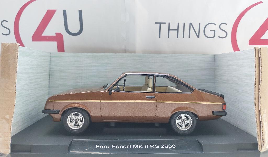 MCG 1:18 Ford Escort MK2 RS 2000 bruin metallic nieuw, Hobby en Vrije tijd, Ophalen of Verzenden, Nieuw, Auto, Overige merken