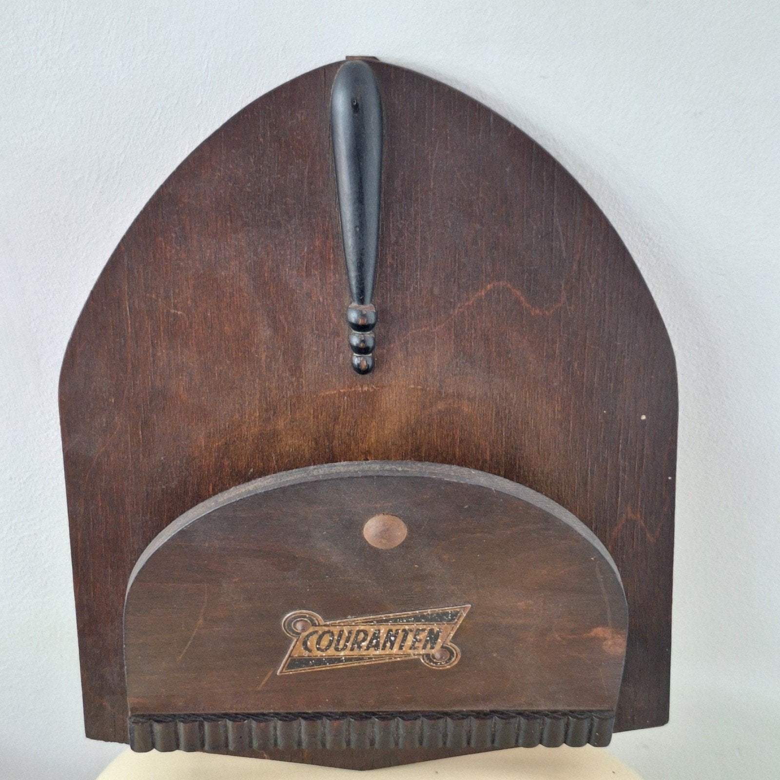 Couranten post wandrek hout Amsterdamse School Art Deco, Ophalen of Verzenden