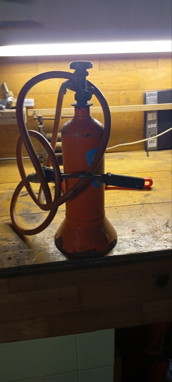 Karwei gasfles met gasbrander, Ophalen of Verzenden, Gebruikt, Overige typen
