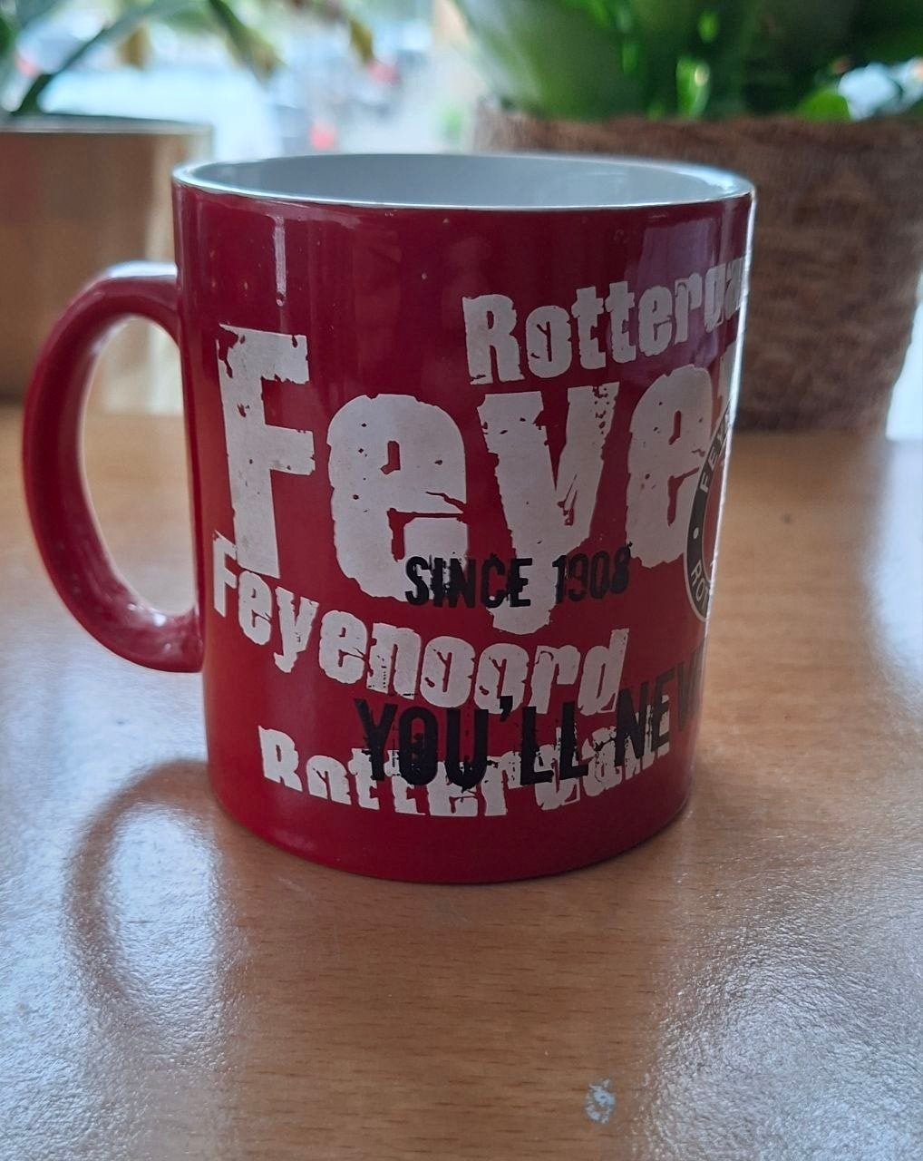 Feyenoord YNWA Mok 2014 - Uniek verzamelobject, Ophalen of Verzenden, Nieuw, Feyenoord, Overige typen