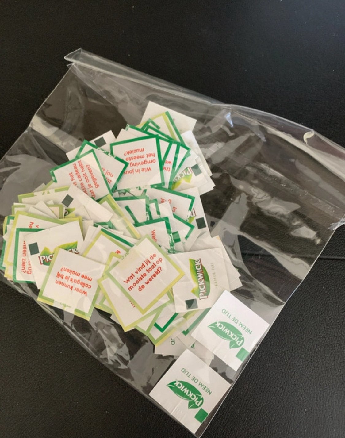 Tea topics/thee labels pickwick, Ophalen of Verzenden, Zo goed als nieuw