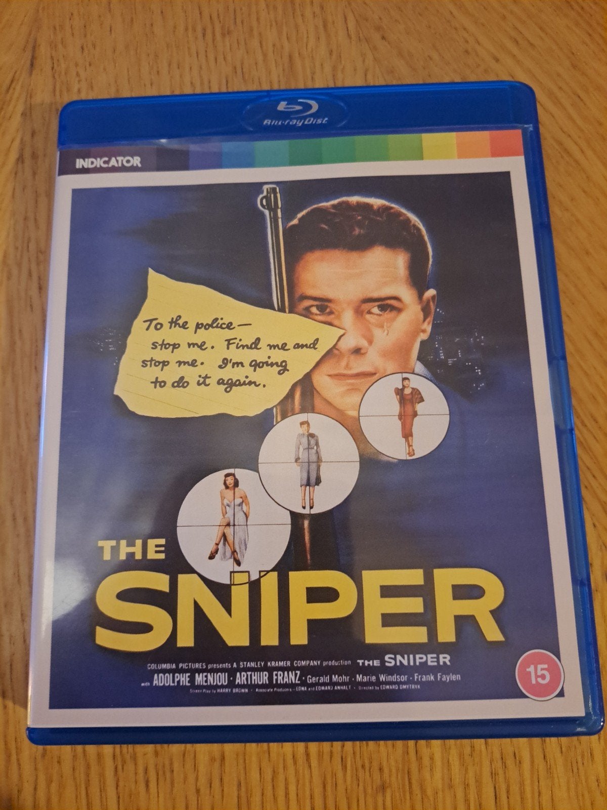 The Sniper Bluray - Indicator, Cd's en Dvd's, Ophalen of Verzenden, Zo goed als nieuw