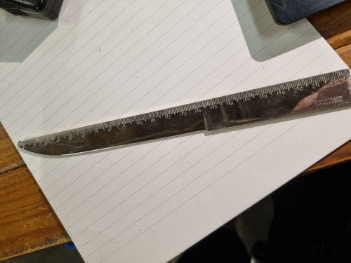 -	Solingen liniaal briefopener vintage Duitsland, Verzamelen, Ophalen of Verzenden