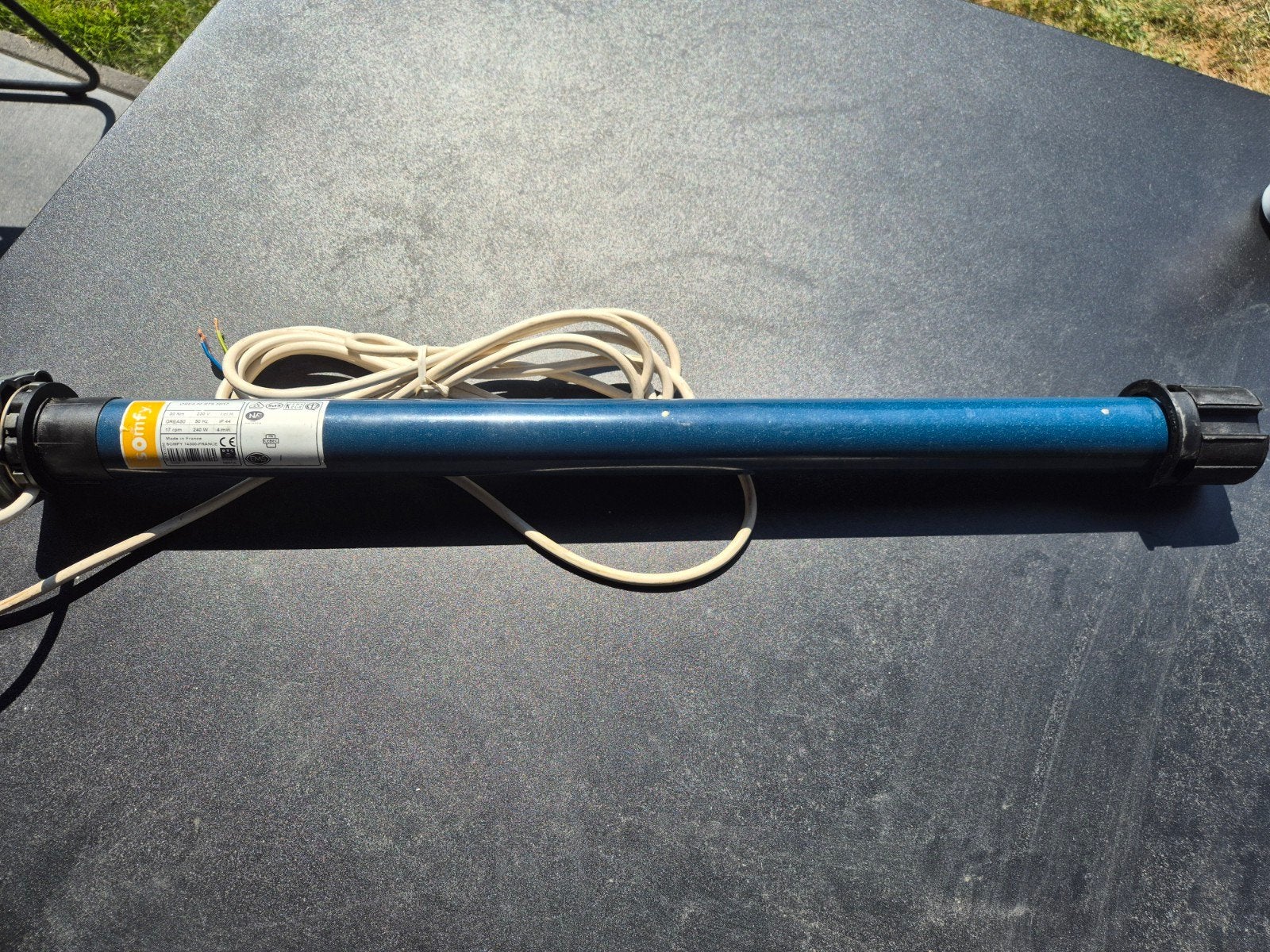 Somfy OREA 50 RTS 30/17 buismotor, Doe-het-zelf en Verbouw, Rolluiken, Ophalen of Verzenden, Wit, Minder dan 100 cm, Minder dan 100 cm