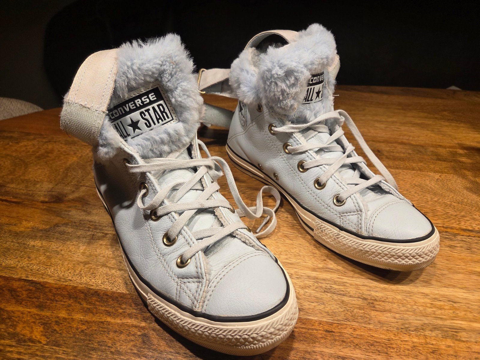 Converse Chuck Taylor All Star Brea High Leer & Bont – 41, Blauw, Ophalen of Verzenden, Converse All Stars, Sneakers of Gympen