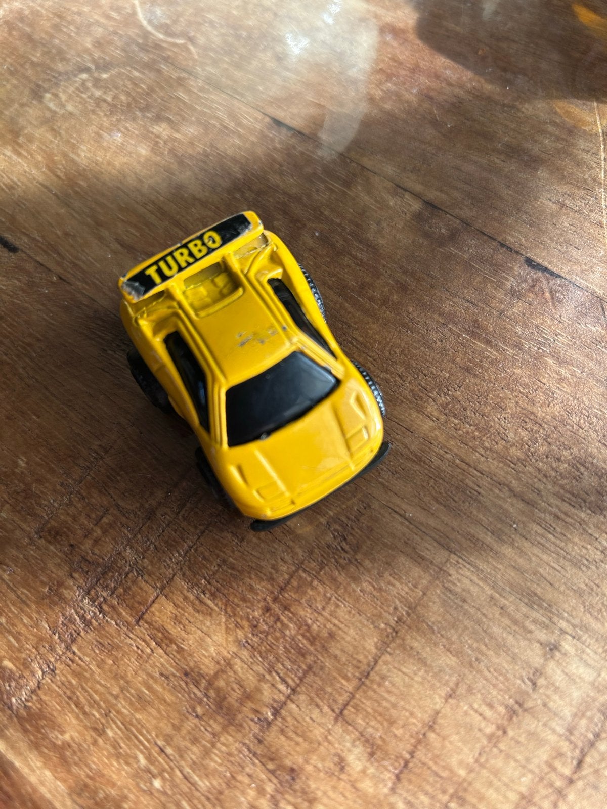 Vintage Gele Turbo Auto Jaren '70, Ophalen of Verzenden, Gebruikt