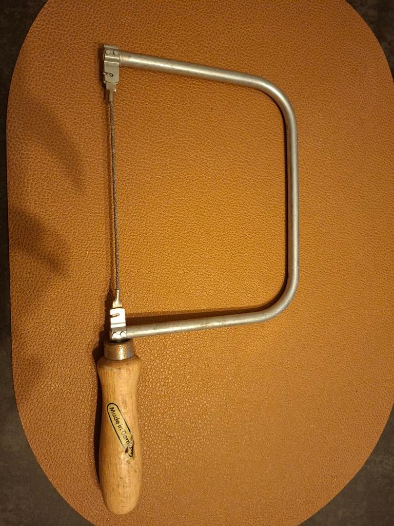 Fijne figuurzaag met houten handvat - Made in Germany, Ophalen, Gebruikt