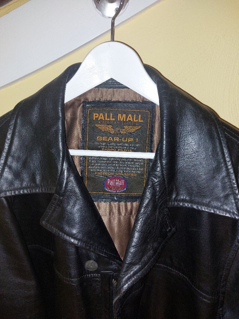 Pall Mall Lerenjas maat L, Ophalen of Verzenden, Zo goed als nieuw, Maat 52/54 (L), Zwart