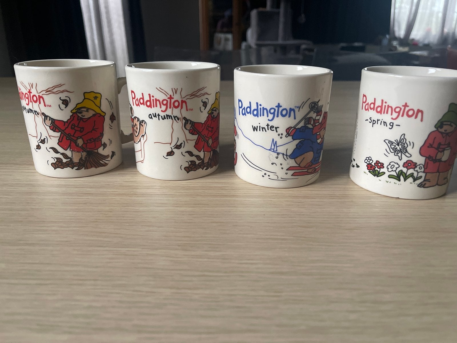 Set van 4 Paddington Beer mokken - Seizoenen, Overige typen, Ophalen of Verzenden, Zo goed als nieuw, Steen/keramiek