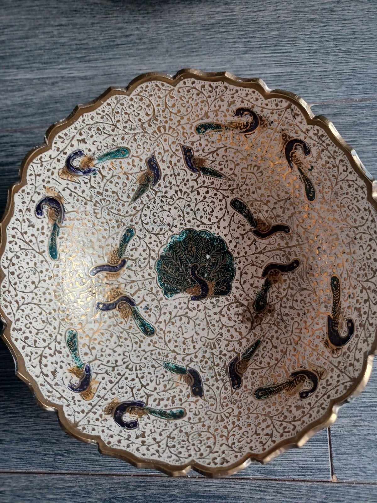MEENAKARI FRUIT BOWL  INDIA, Ophalen of Verzenden