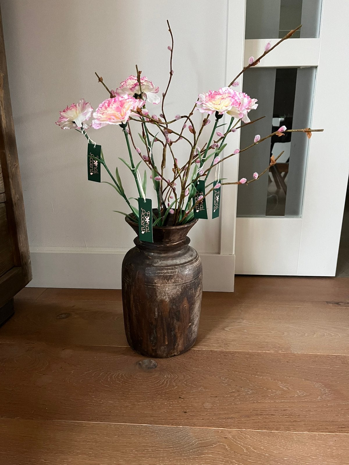 Oude Nepalese vaas, 30 cm hoog, met of zonder boeket, Ophalen of Verzenden, Overige kleuren
