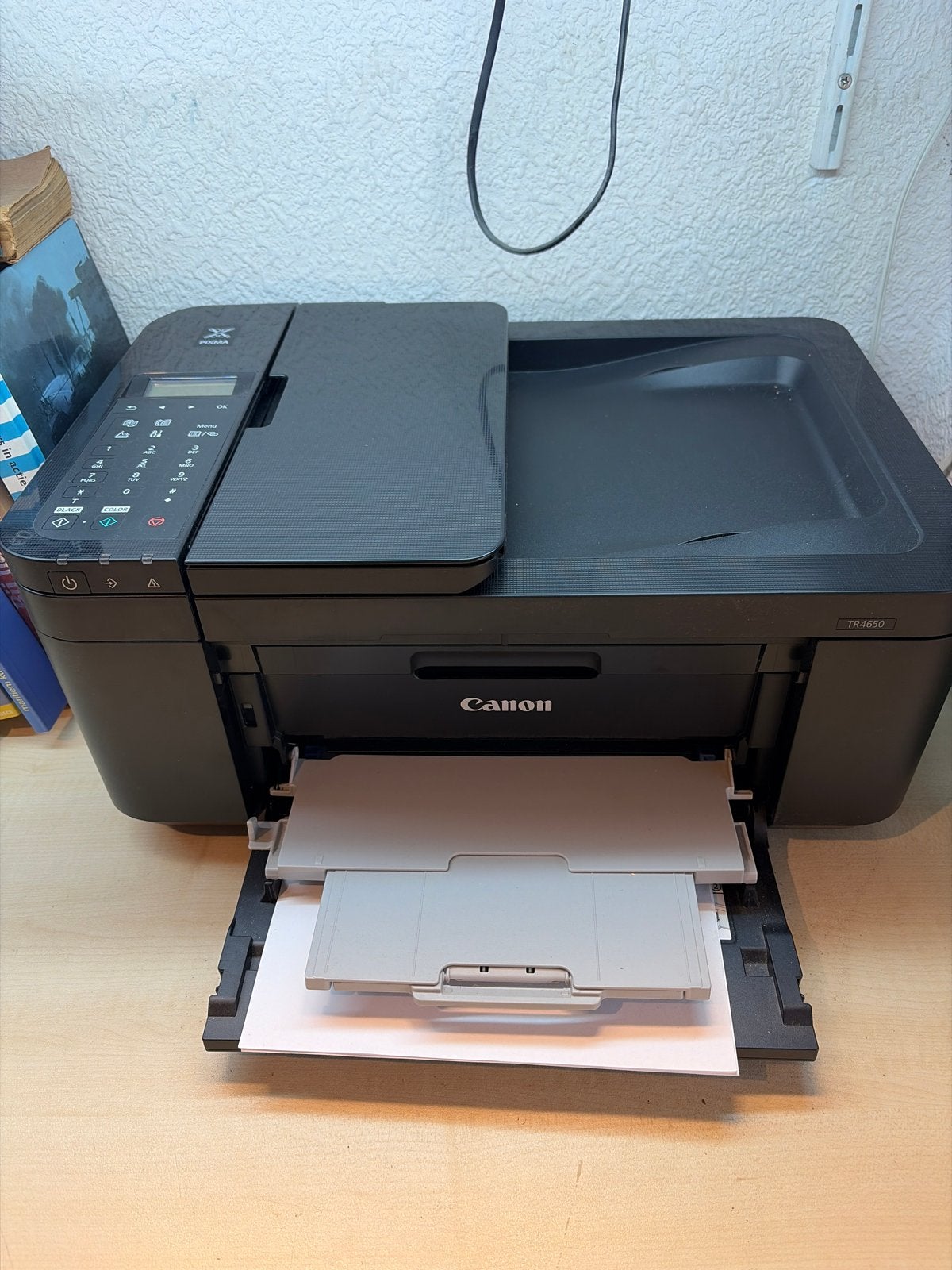 Canon All-in-One Printer (TR4650) - Zwart, 1 jaar oud, Computers en Software, Printers, Ophalen, Inkjetprinter, All-in-one, Kleur printen