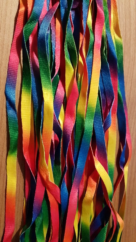 Leuke veters gekleurde regenboog !, Ophalen of Verzenden, Nieuw, Overige kleuren, Overige typen